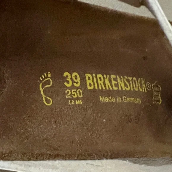 Birkenstock White and Brown Sandals - Picture 8 of 8